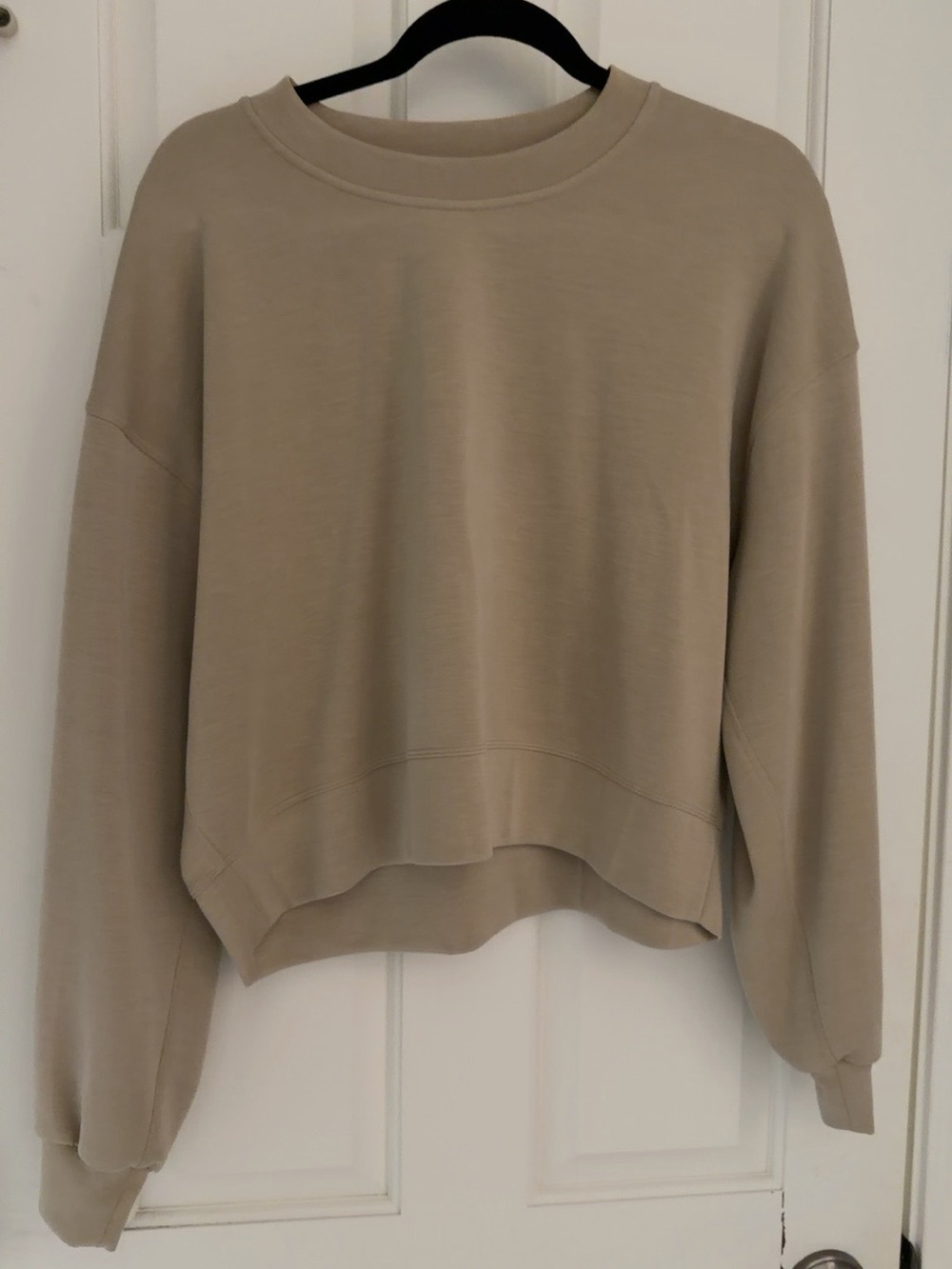 Lululemon Taupe Beige Oversized Crewneck Sweatshirt Pullover